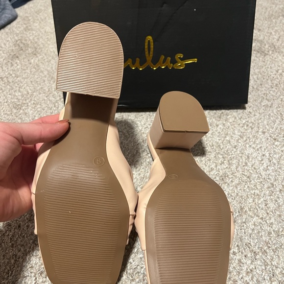 Lulus slip on heeled sandals - Picture 3 of 4
